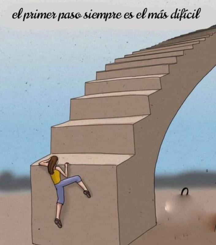 Ilustración sobre dar el primer paso hacia tu propósito